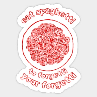 Eat Spaghetti Sticker